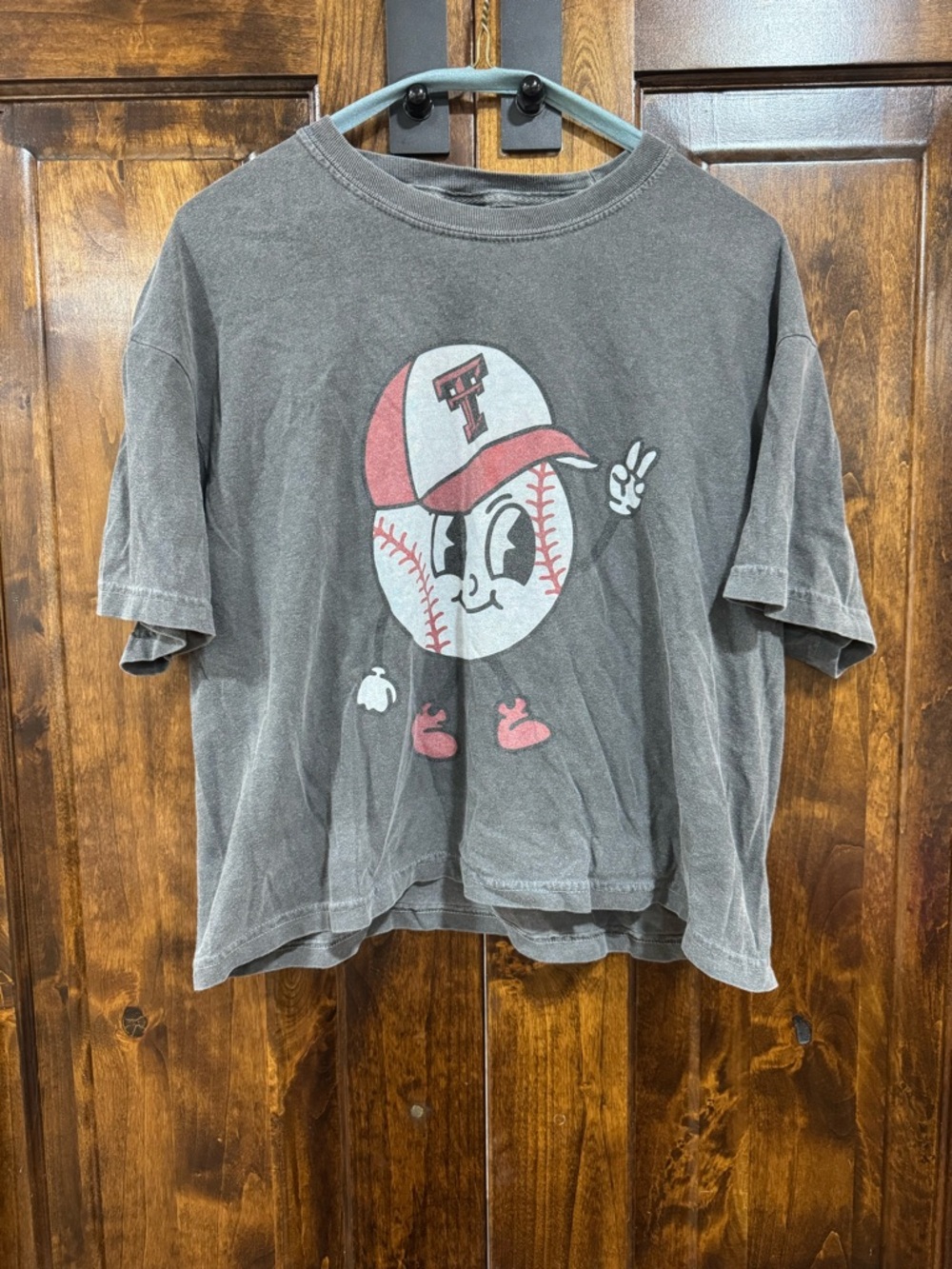 Boxy Graphic Texas Tech Baseball Tee